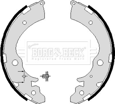 BORG & BECK Комплект тормозных колодок BBS6218